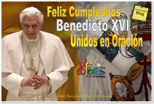felicidades - BenedictoXVI